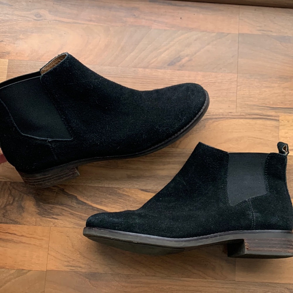 Black Suade Booties